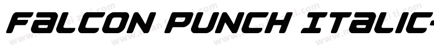 Falcon Punch Italic字体转换